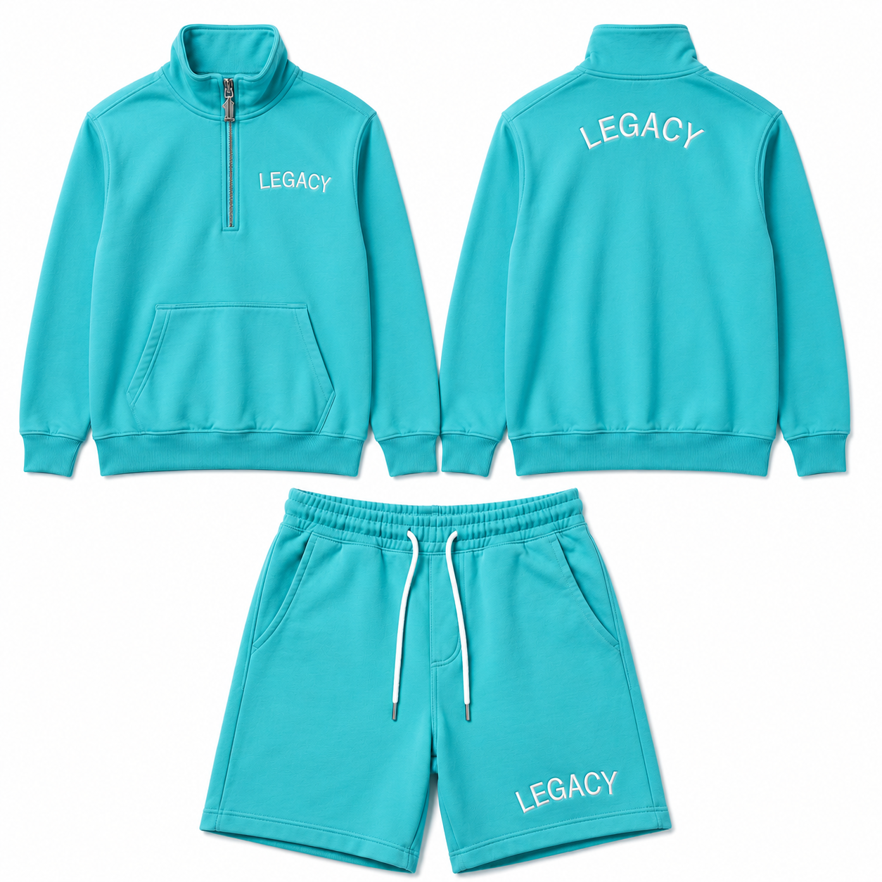 Quarter-Zip Pullover Set