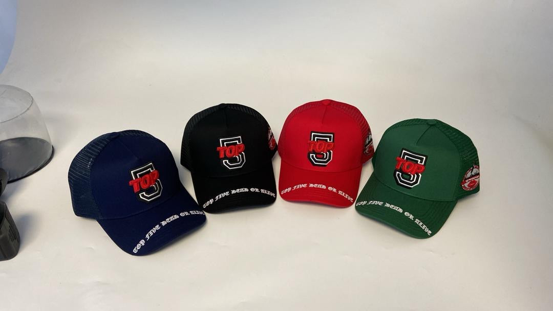 TOP FIVE (5) TRUCKER HAT