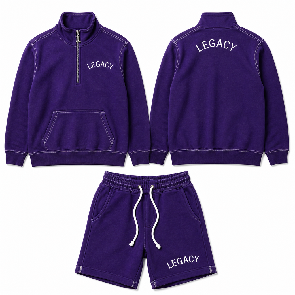 Quarter-Zip Pullover Set
