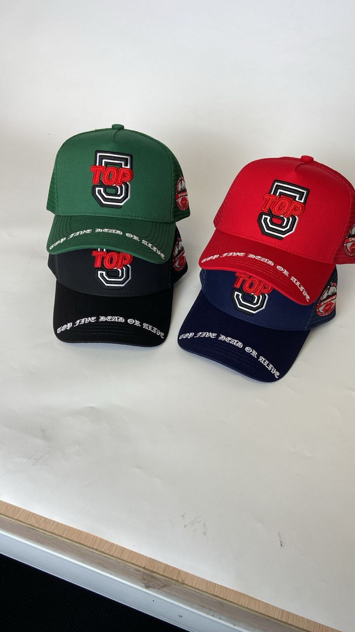 TOP FIVE (5) TRUCKER HAT
