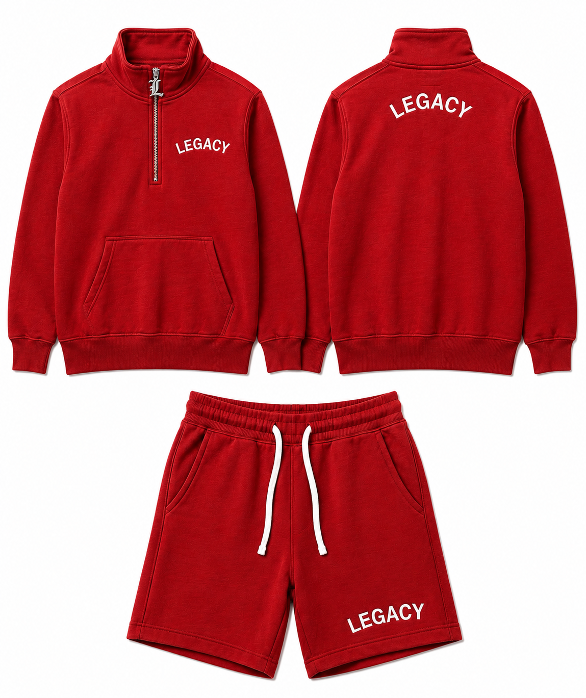 Quarter-Zip Pullover Set