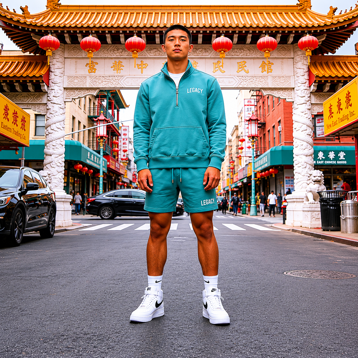 Quarter-Zip Pullover Set