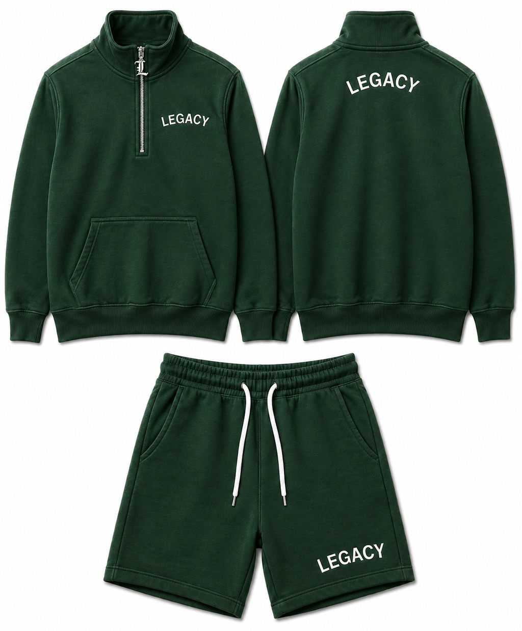 Quarter-Zip Pullover Set